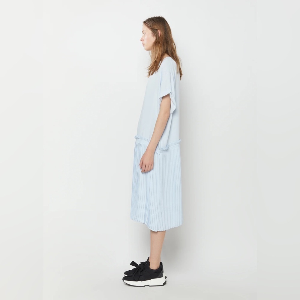 Maison Margiela MM6 pale sky blue pleated midi dress - size IT 44 (US 8) - Picture 3 of 4